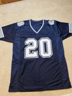 Mel Renfro Signed Dallas Cowboys Custom Jersey #20 HOF 96 Schwartz COA